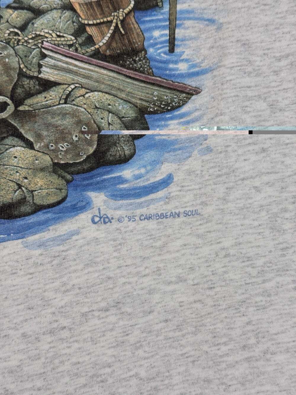 Vintage Single Stitch Sailing Ocean Nature Tshirt Size Large - Picture 9 of 11